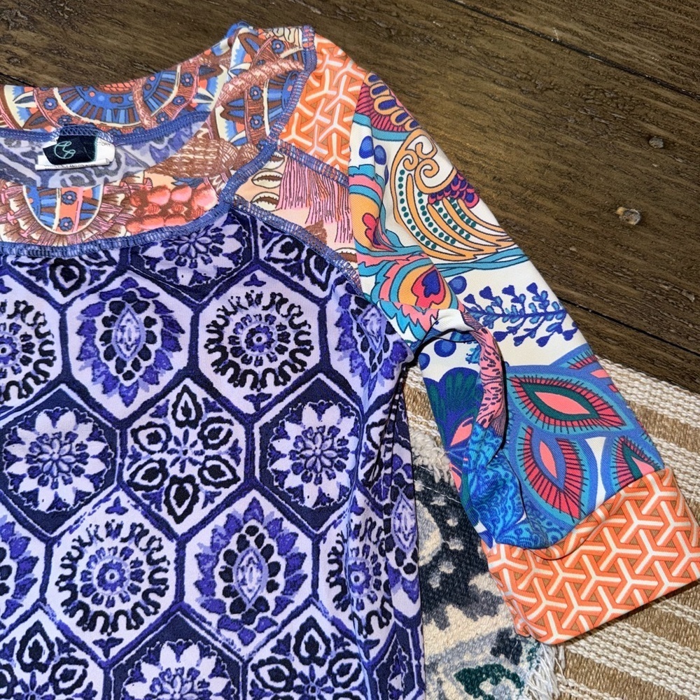 Maaji Girls’ Size 10 Long Sleeve Swim Top and Matching Reversible Bottoms Used - Picture 5 of 8